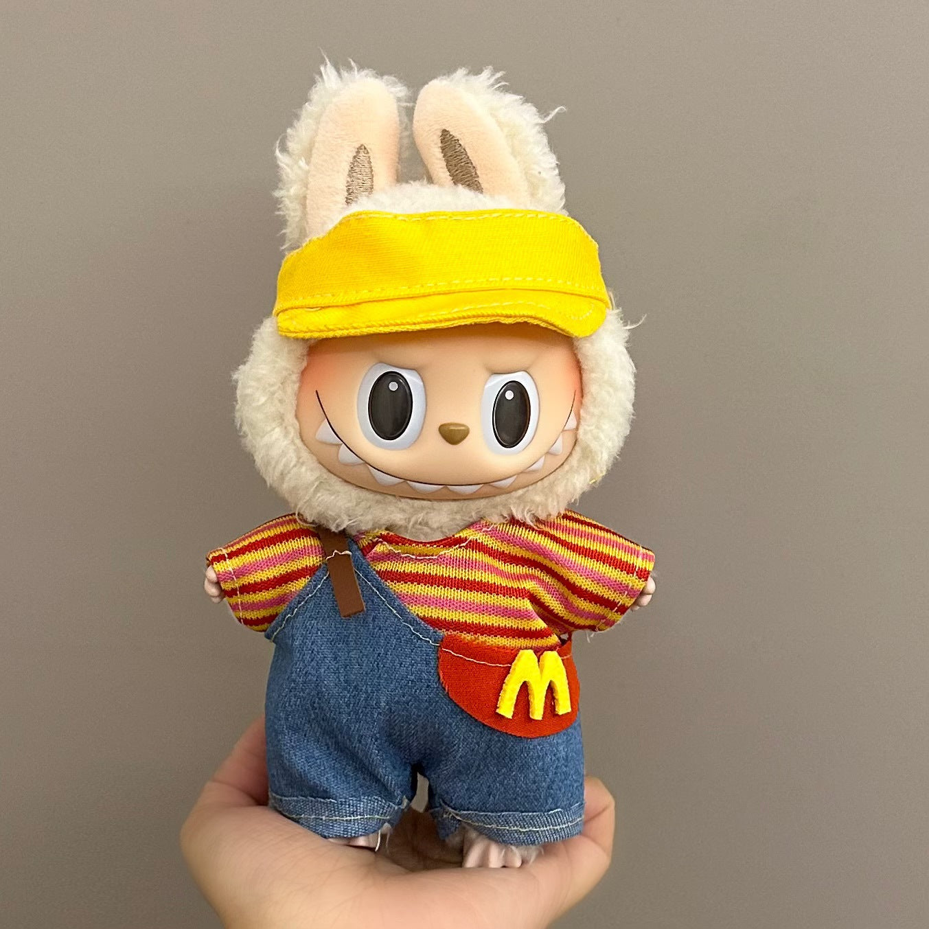Labubu Iabubu Doll Clothes 17cm Pendant Sitting Party One or Two Generation Plush Doll suit Clothes