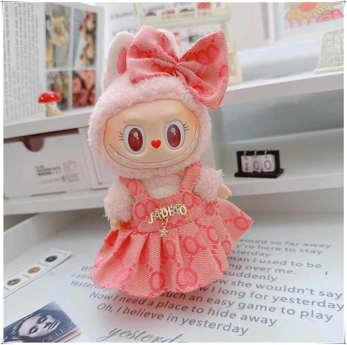 Labubu Doll Outfit - 17cm Cute Skirt Set for Vinyl Dolls