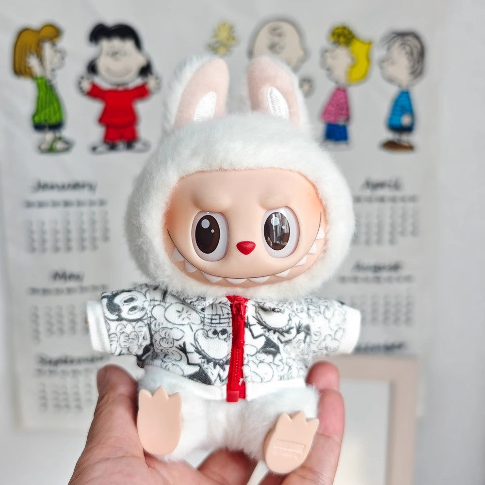 Labubu Doll Outfit Set - Trendy Clothes & Accessories for 17cm Vinyl Pendant