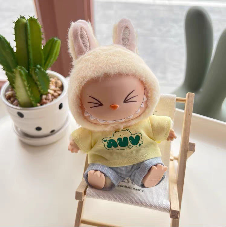 Labubu Doll Clothes - Cute Outfits for 10cm & 17cm Vinyl Dolls