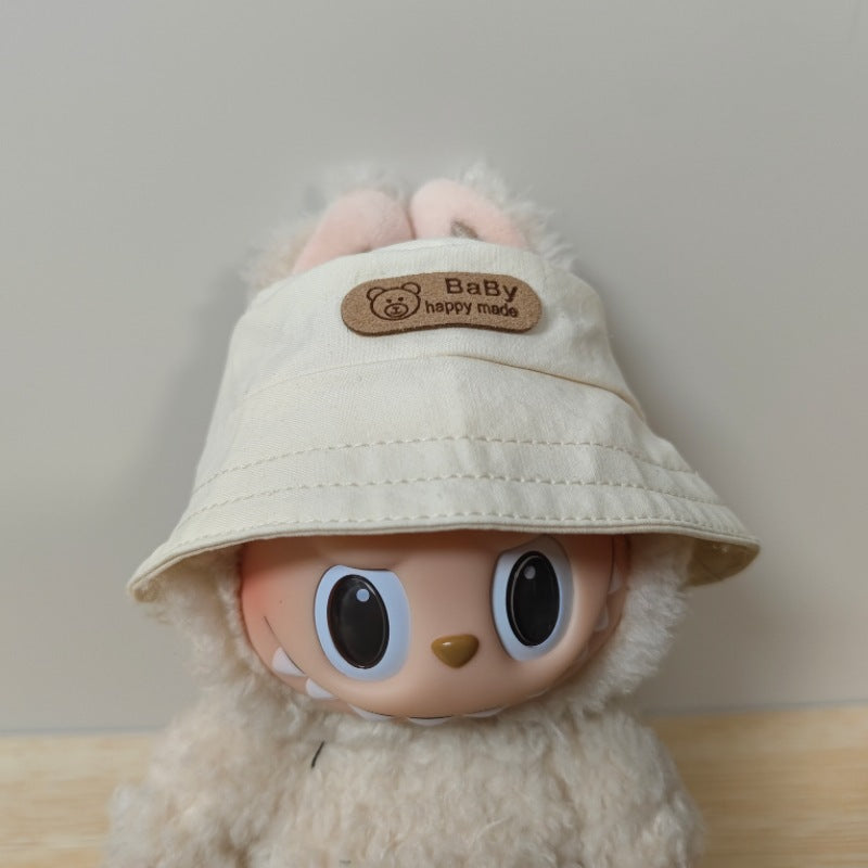 17cm Labubu Pendant Hat Labubu Fisherman Hat 10cm Cotton Doll Hat Doll Dress-Up Accessories