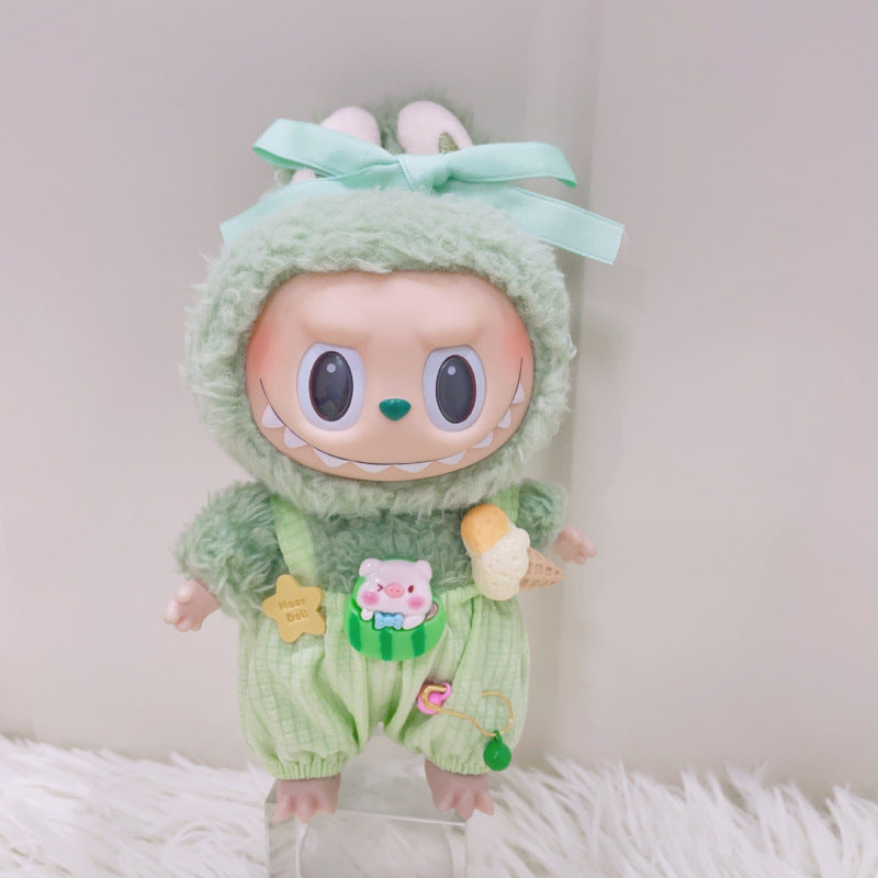 Labubu Doll Summer Ice Cream Overalls Outfit