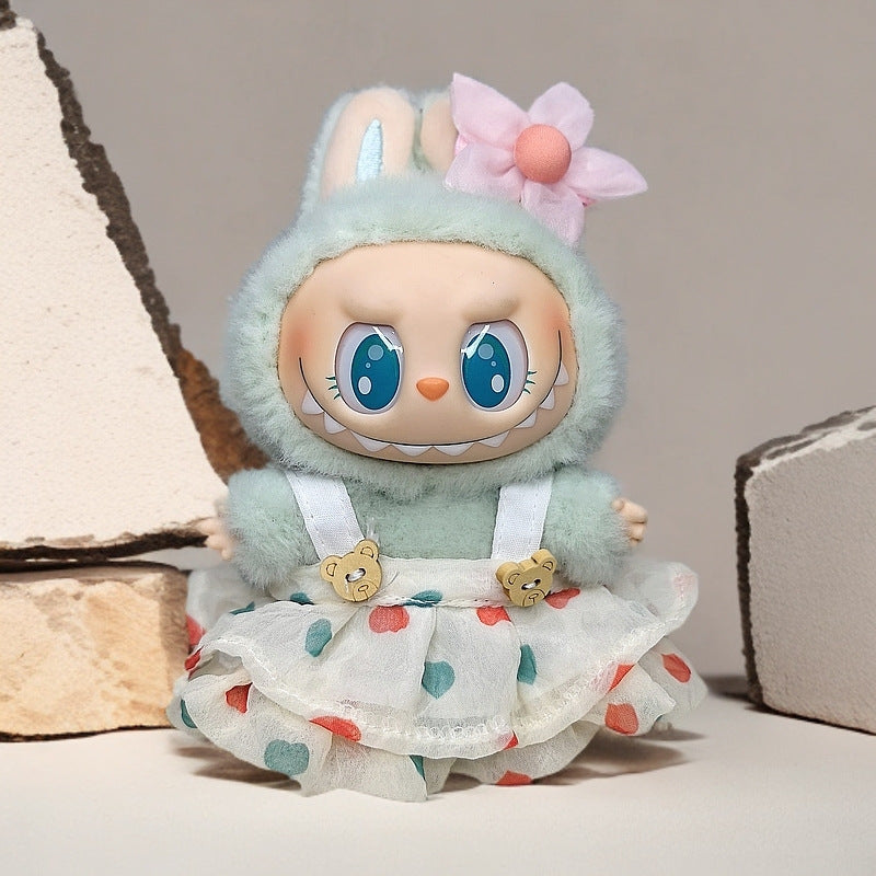 Labubu Doll Outfit Set - Skirt, Hat & Accessories