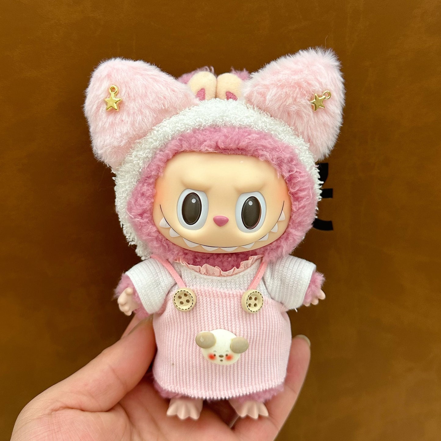 labubu doll clothes 17cm pull cloth clothes blind box doll skirt suit cute dress toy cross-border wholesale
