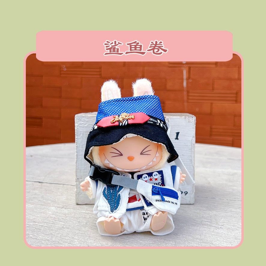 Labubu 15cm Sitting Doll Clothes - Macaron 2nd Gen Outfits