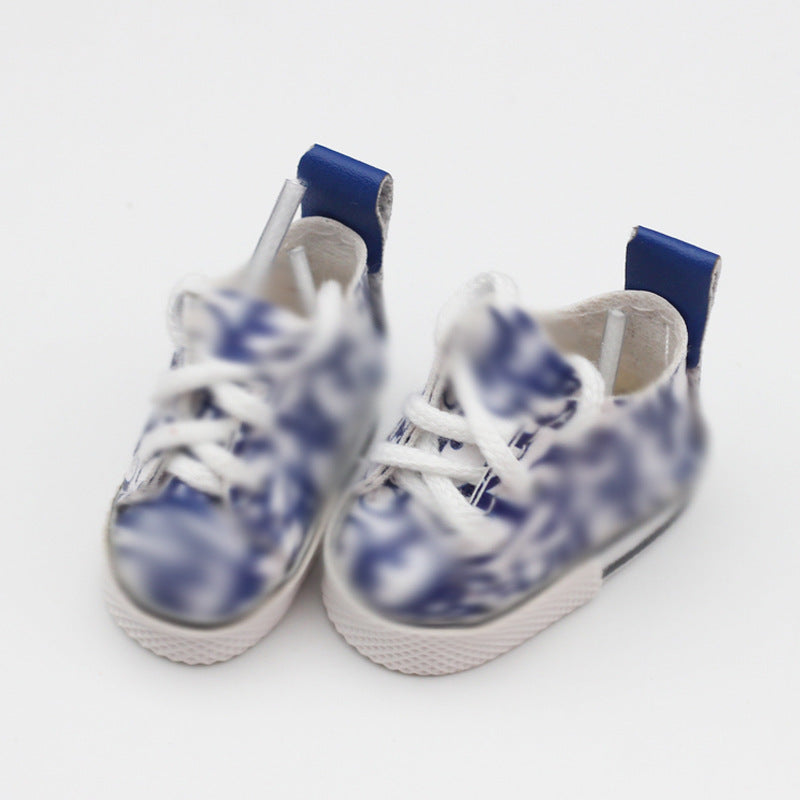 Labubu Doll Shoes for 10cm & 17cm Vinyl Dolls - White, Brown, Gray, Black, Blue