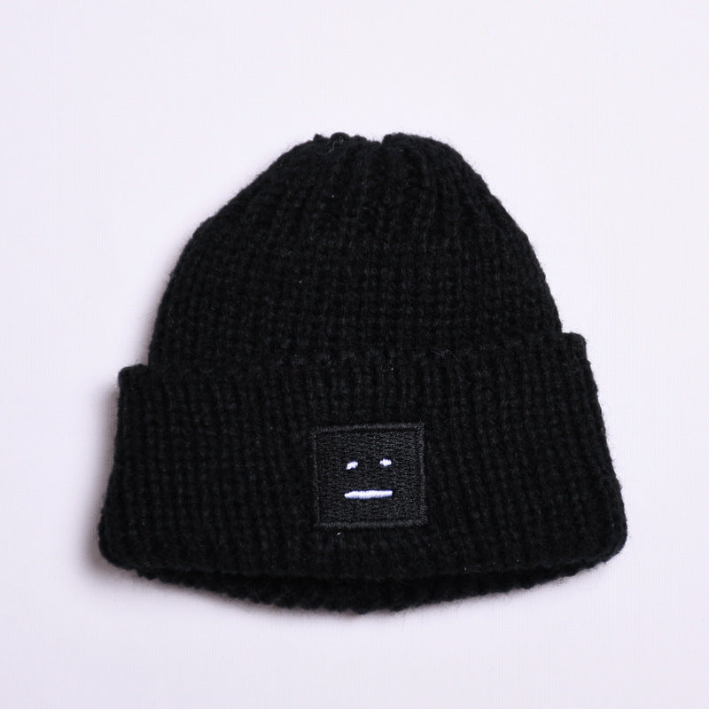 Labubu Doll Winter Outfit - White Sweater & Smiley Wool Hat for 17cm Pendant