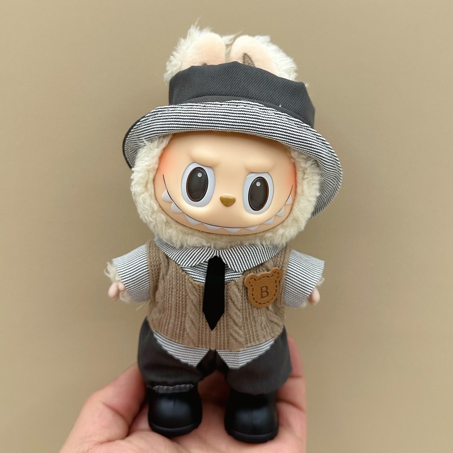 labubu doll clothes 17cm pull cloth clothes blind box doll skirt suit cute dress toy cross-border wholesale