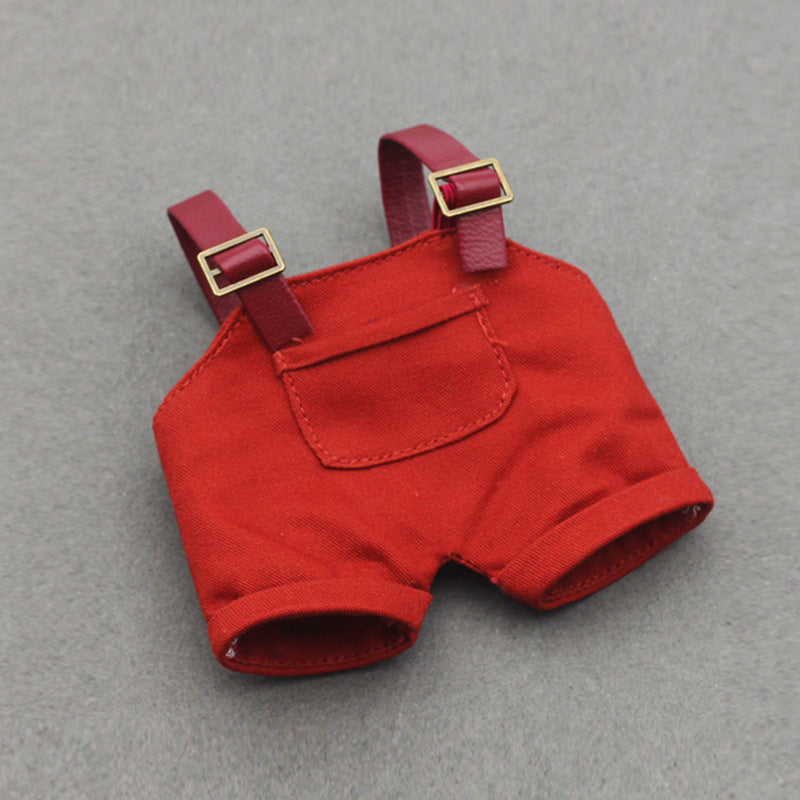 Labubu Doll Denim Suspender Pants for 17cm & 10cm Dolls