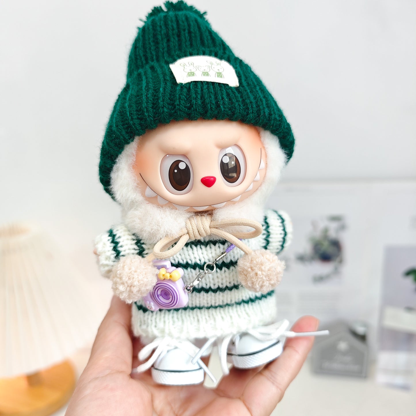 Labubu Doll Clothes & Accessories for 15-17cm Vinyl Dolls - Outfits, Hats, Shoes
