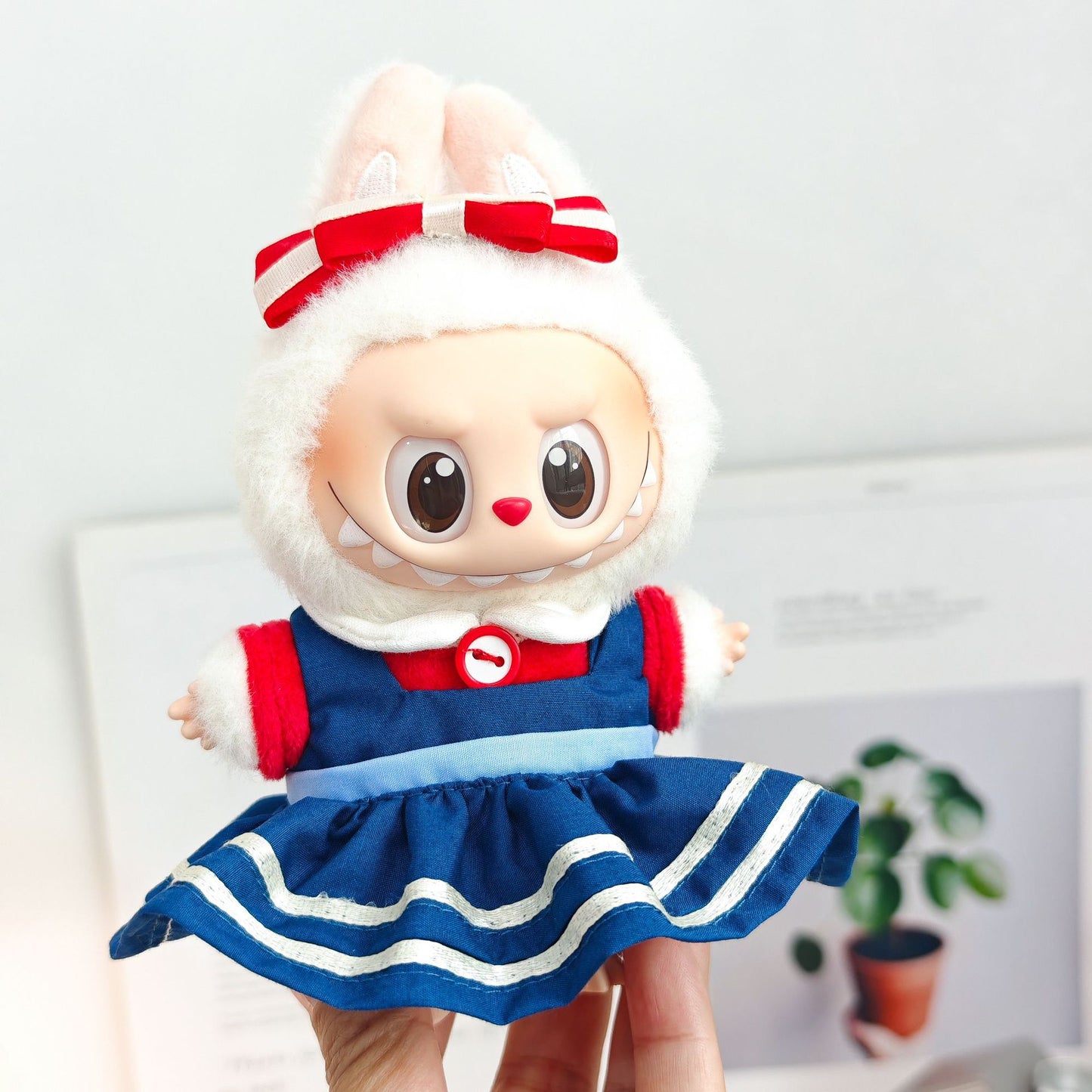 Labubu Doll Clothes & Accessories for 15-17cm Vinyl Dolls - Outfits, Hats, Shoes