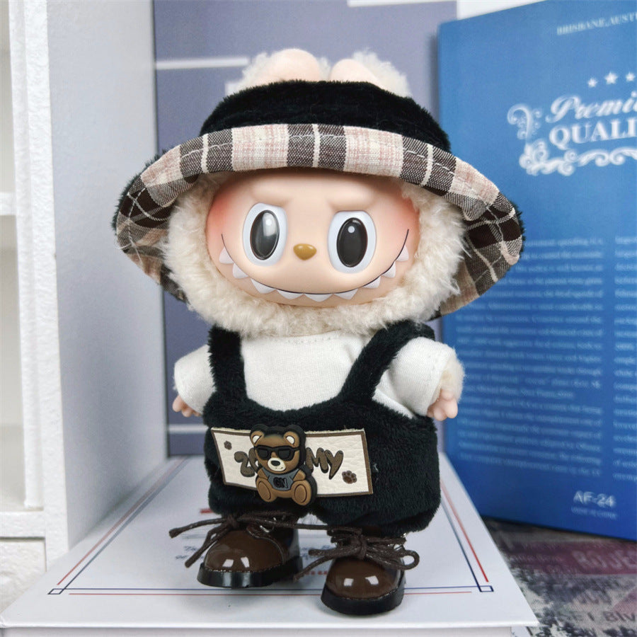 Labubu Doll Clothes for 17cm Vinyl Doll - Cute Outfit Set
