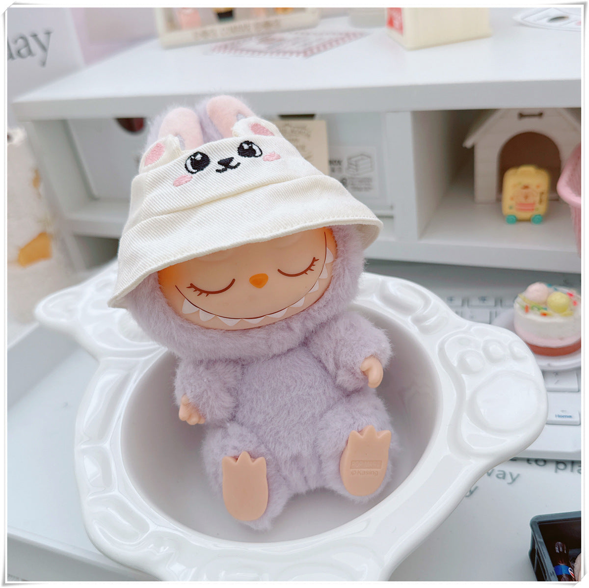 Labubu Doll Hooded Sweatshirt & Outfit Set for 10cm & 17cm Dolls