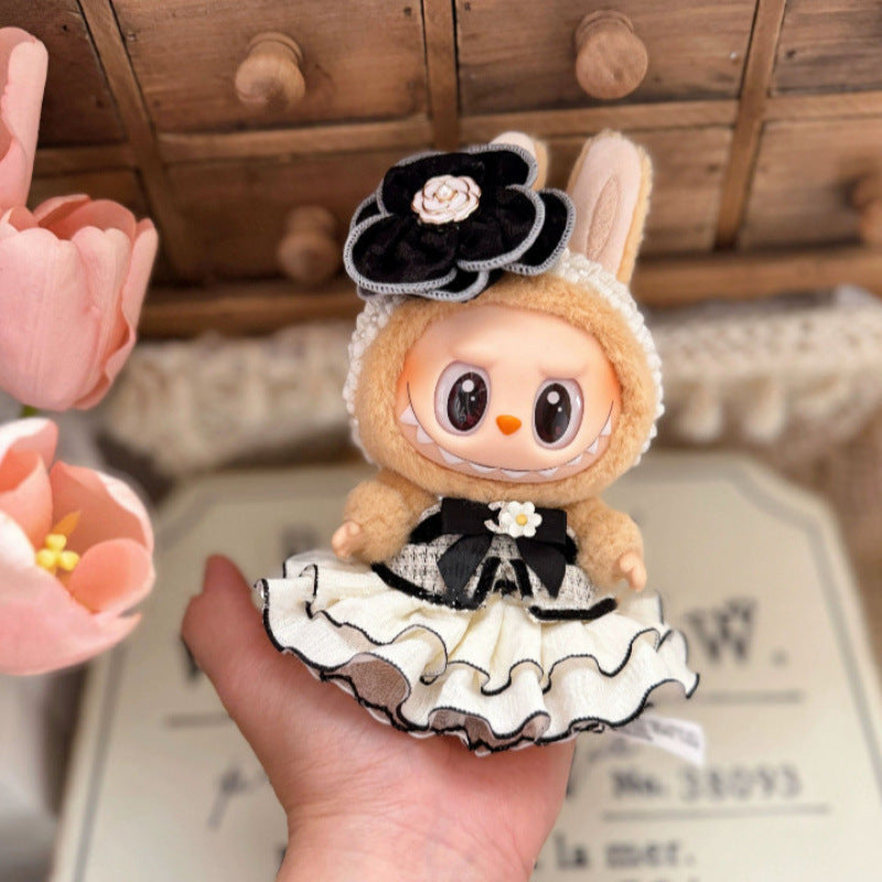 Labubu Doll Dress Set with Hairband & Bag for 1st-3rd Gen