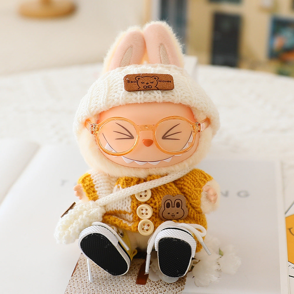 Labubu Baby Clothes Generation Two Generation Three Generation Labubu Clothes Wear Sweater Shoes Vinyl Pendant Replacement Glasses
