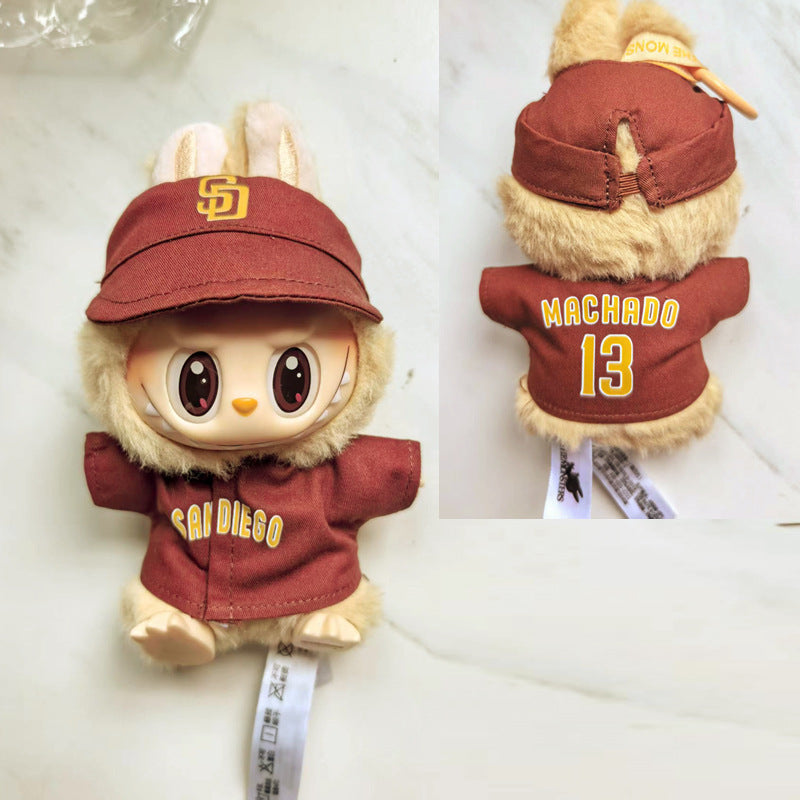 Labubu Doll Clothes & Hat Set for 17cm Vinyl Doll