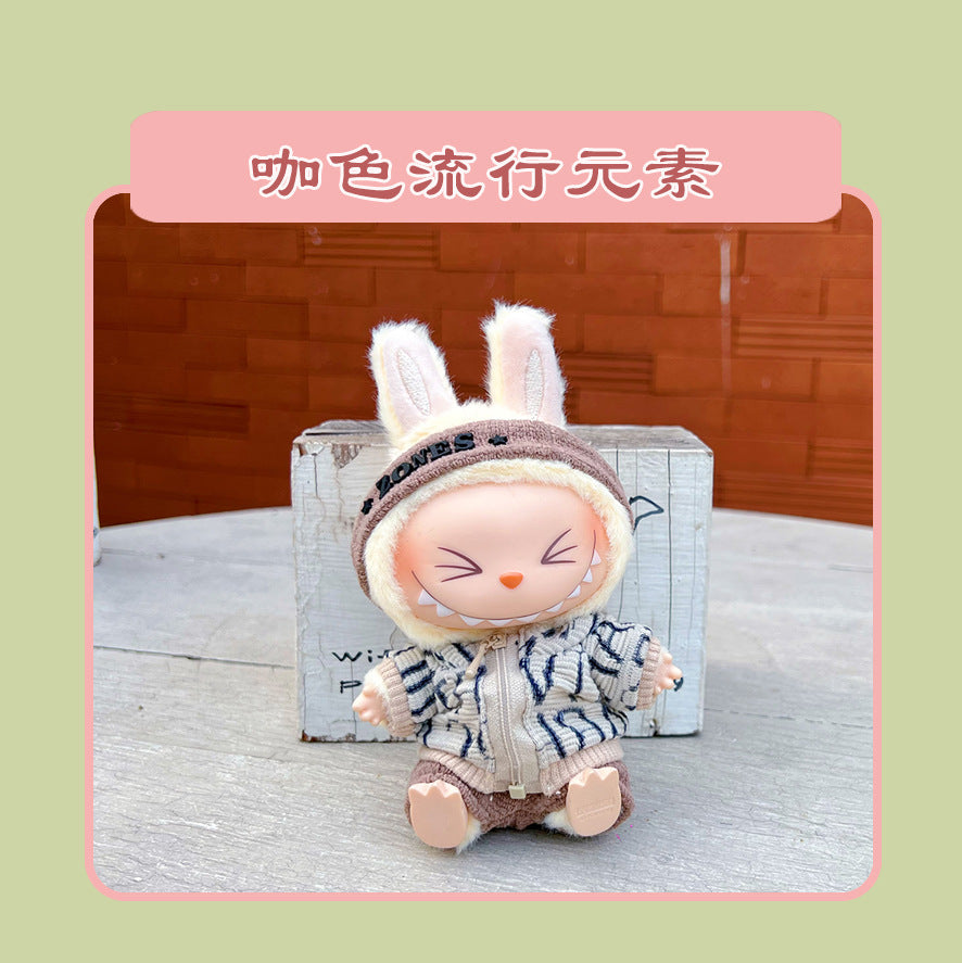 Labubu 15cm Sitting Doll Clothes - Macaron 2nd Gen Outfits