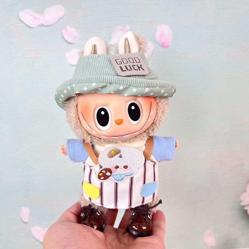 Labubu Doll Clothes for 17cm Vinyl Dolls - Cute Outfits Set