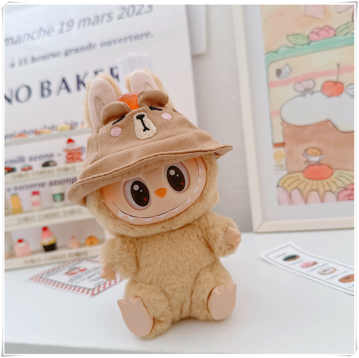 Labubu Doll Outfit - Cute Strappy Pants & Overalls for 10cm & 17cm Dolls
