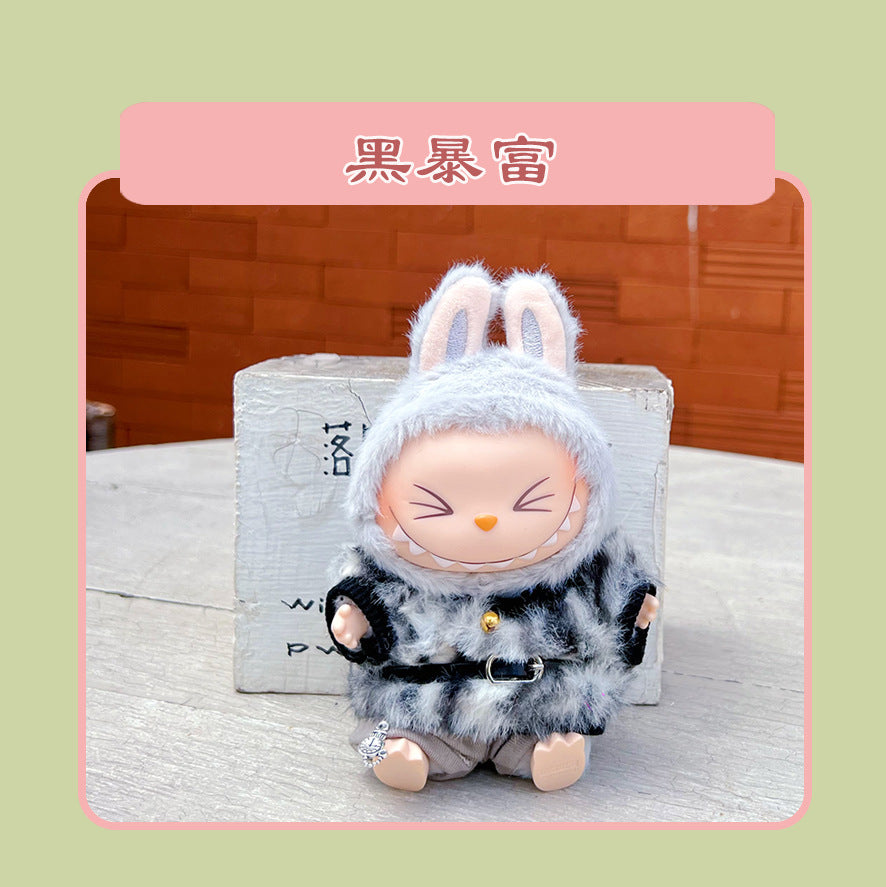 Labubu 15cm Sitting Doll Clothes - Macaron 2nd Gen Outfits