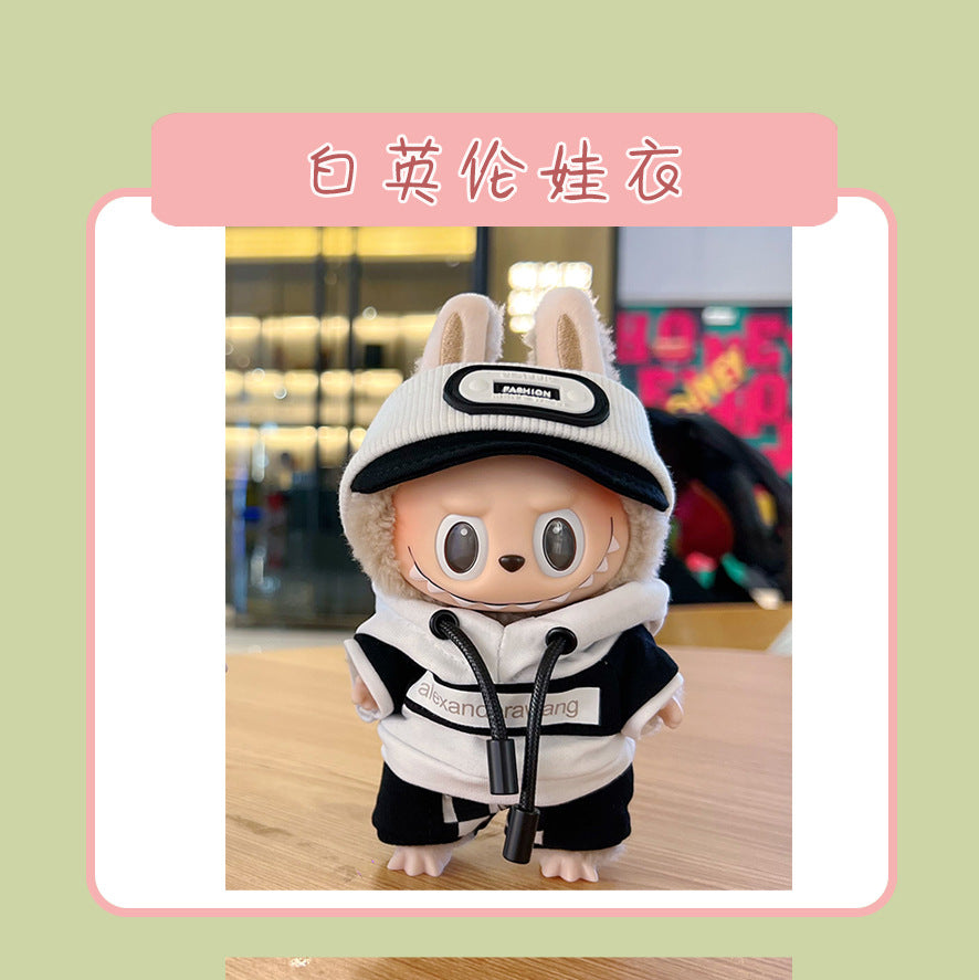 Labubu Doll Clothes for 17cm Vinyl Doll - Cute Outfits
