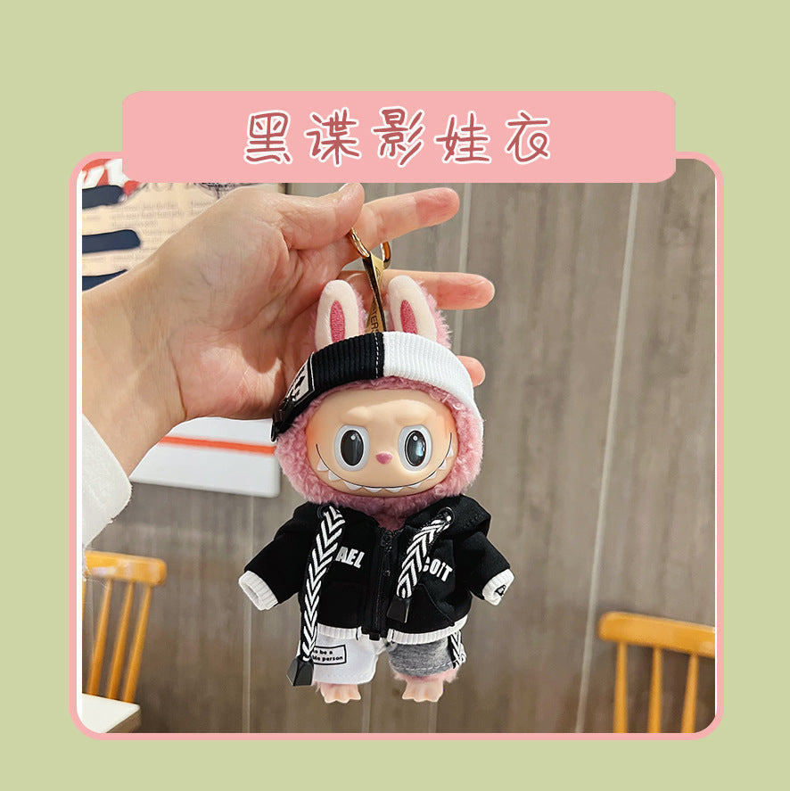 Labubu Doll Clothes for 17cm Vinyl Doll - Cute Outfits