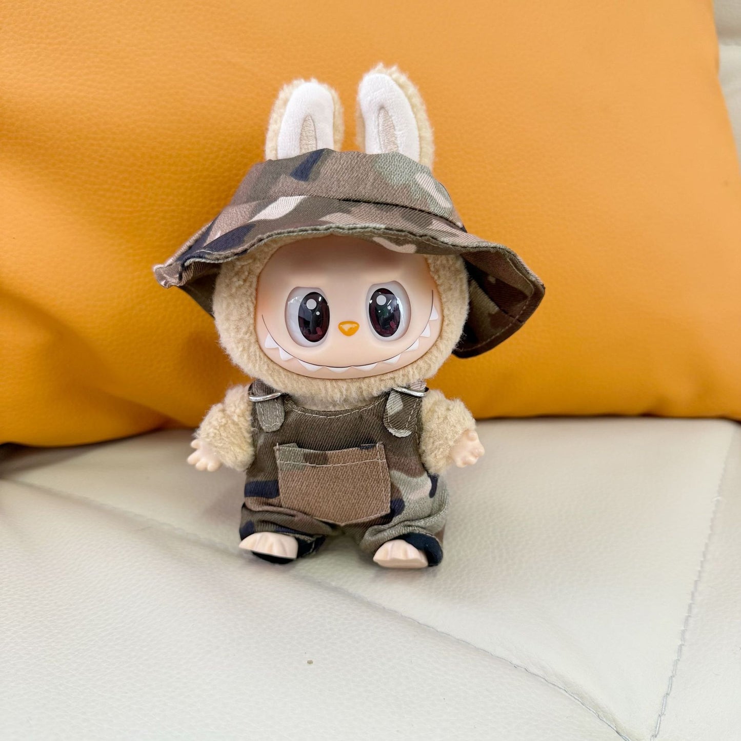Labubu Doll Camouflage Canvas Hat Set for 1st & 2nd Gen