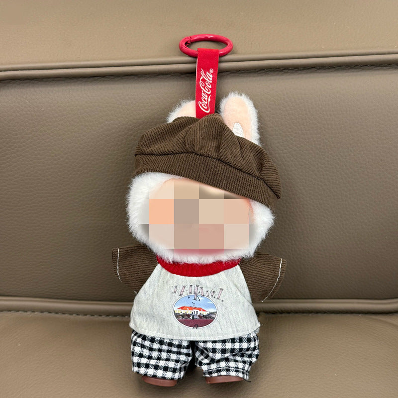 Labubu Doll Baby Clothes Outfit - 17cm Vinyl Doll Overalls Suit