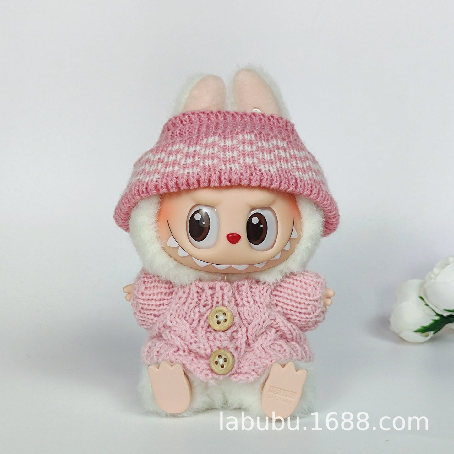Labubu Doll Outfit - 17cm Sweater, Skirt & Bag Set for 1st-3rd Gen
