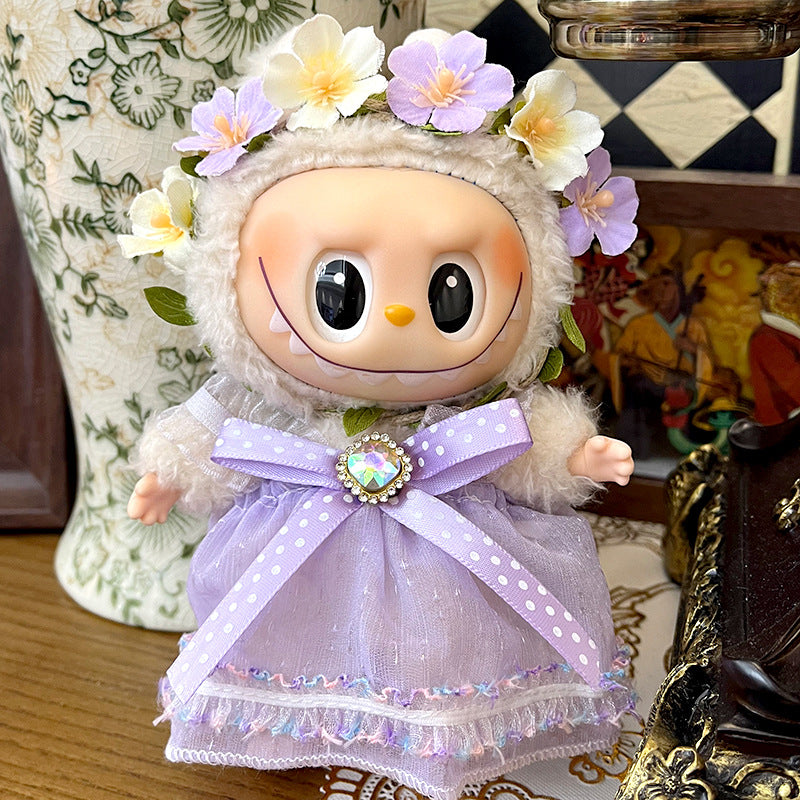 17cm Labubu Doll Baby Clothes Outfit - Casual Suit for Labubu Dolls