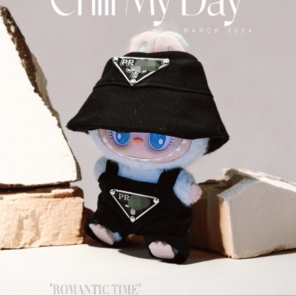 Labubu Doll Outfit Set - T-Shirt, Hat & Skirt/Pants for 1st & 2nd Gen