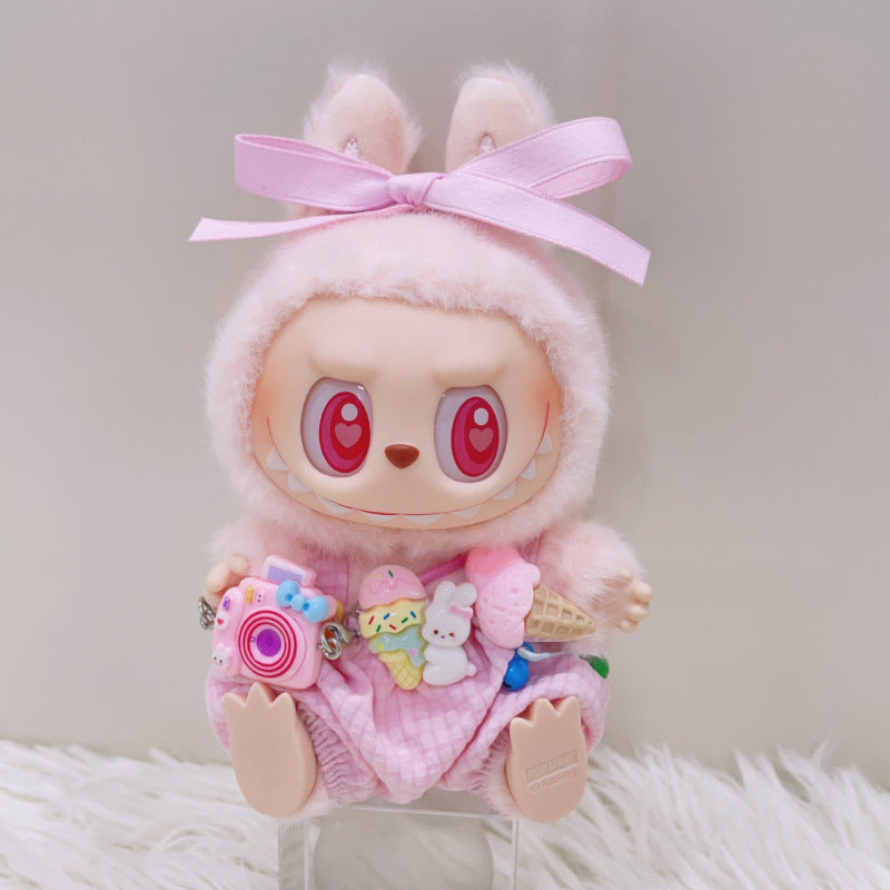 Labubu Doll Summer Ice Cream Overalls Outfit