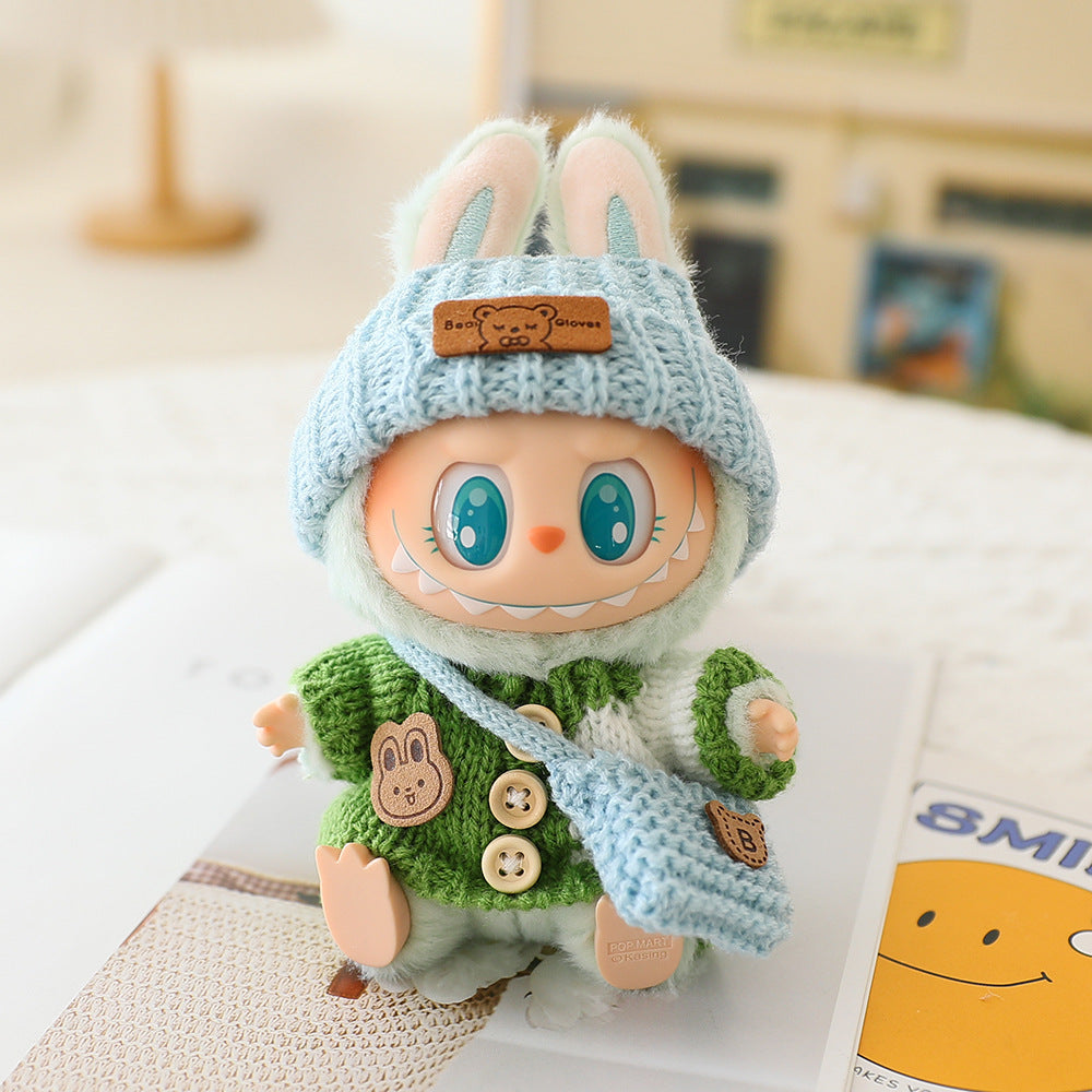 Labubu Baby Clothes Generation Two Generation Three Generation Labubu Clothes Wear Sweater Shoes Vinyl Pendant Replacement Glasses