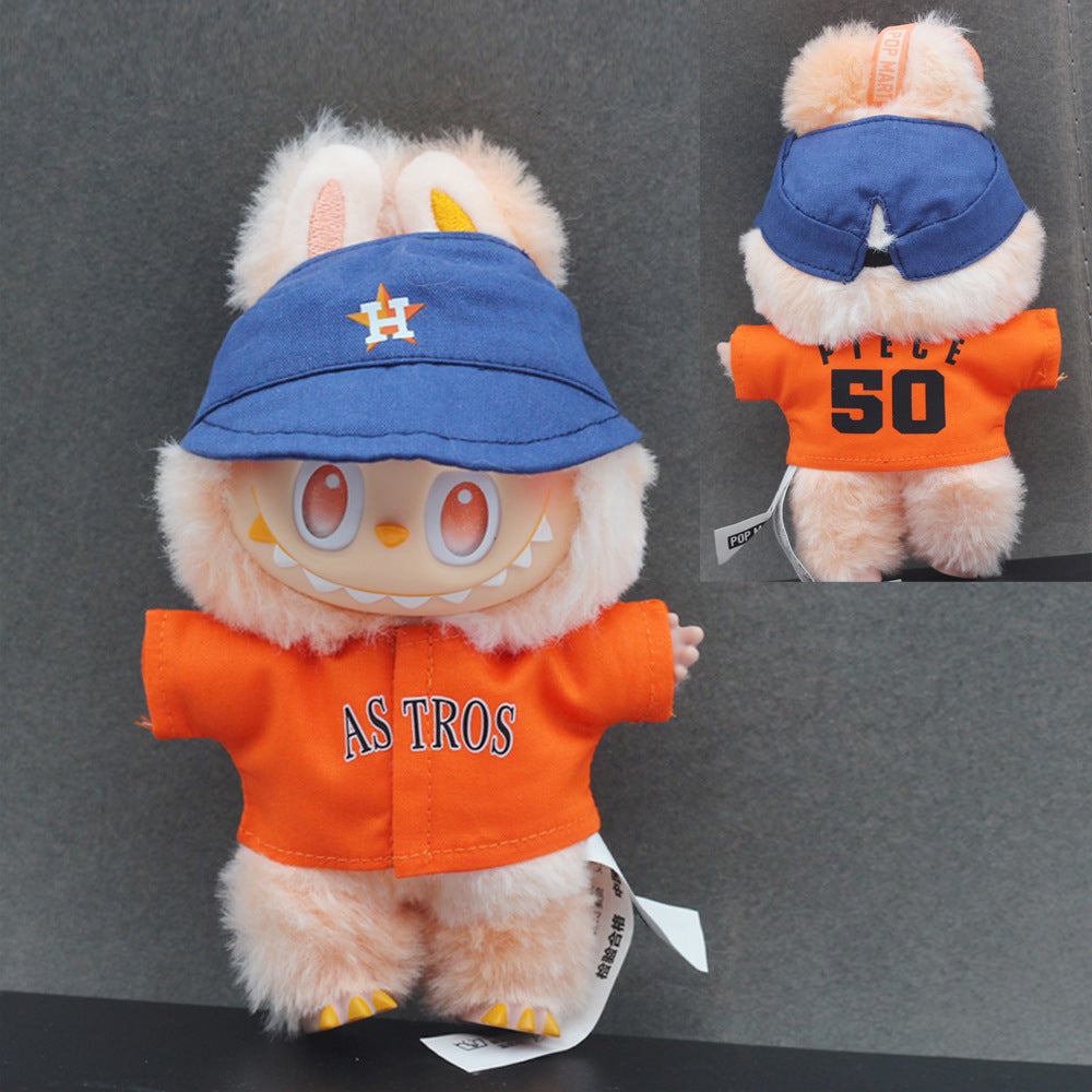 Labubu Doll Clothes & Hat Set for 17cm Vinyl Doll