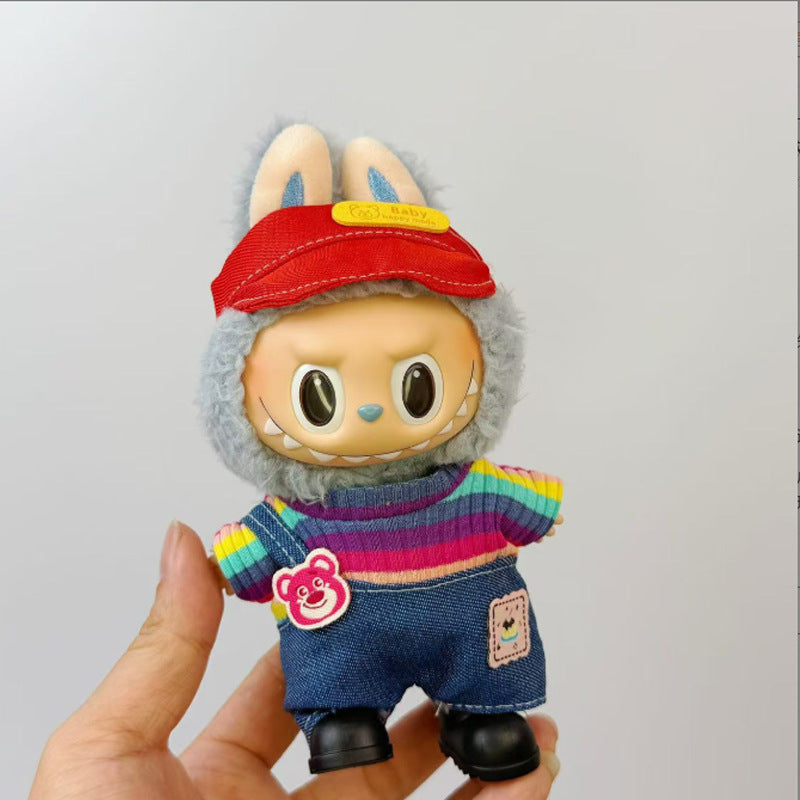 17cm Labubu Doll Clothes Set for 1st-3rd Gen Vinyl Dolls