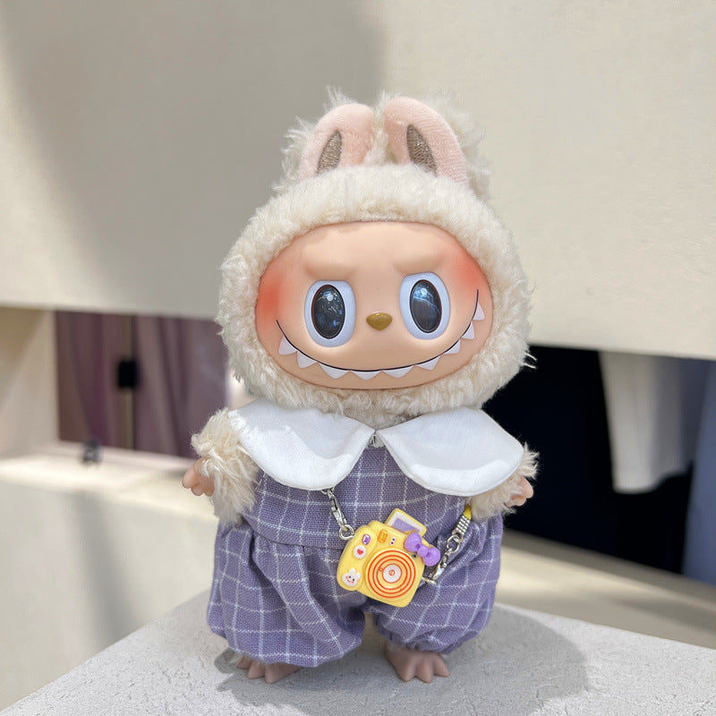 First and Second Generation Labubu Baby Clothes Pendant Labubu Clothes Baby Clothes Summer Skirt Jumpsuit Set Cute and Cute