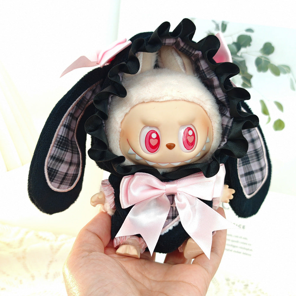 Labubu Bunny Jumpsuit & Princess Shoes Outfit for 1st & 2nd Gen Dolls