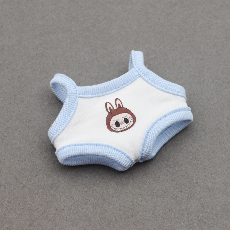Labubu Doll Swimsuit Vest for 17cm Sugar Gum Doll