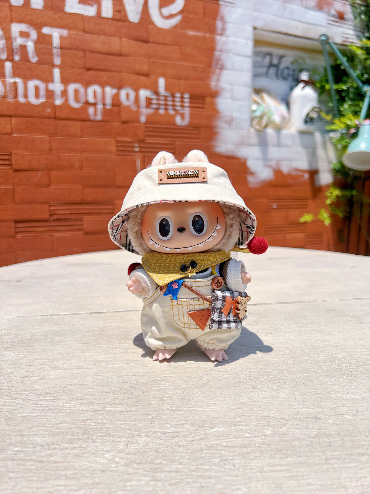 17cm Labubu Doll Clothes & Accessories - Macaron Style