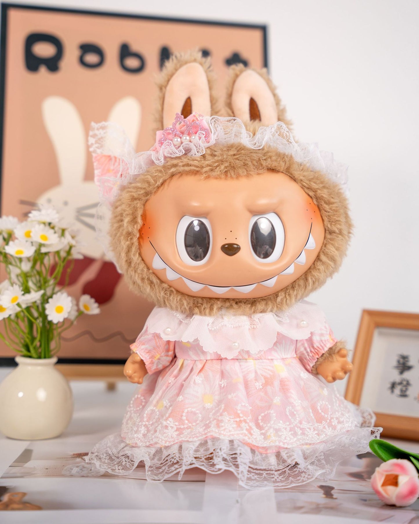 38cm Labubu Doll Clothes - Cute Outfits for Vinyl Dolls