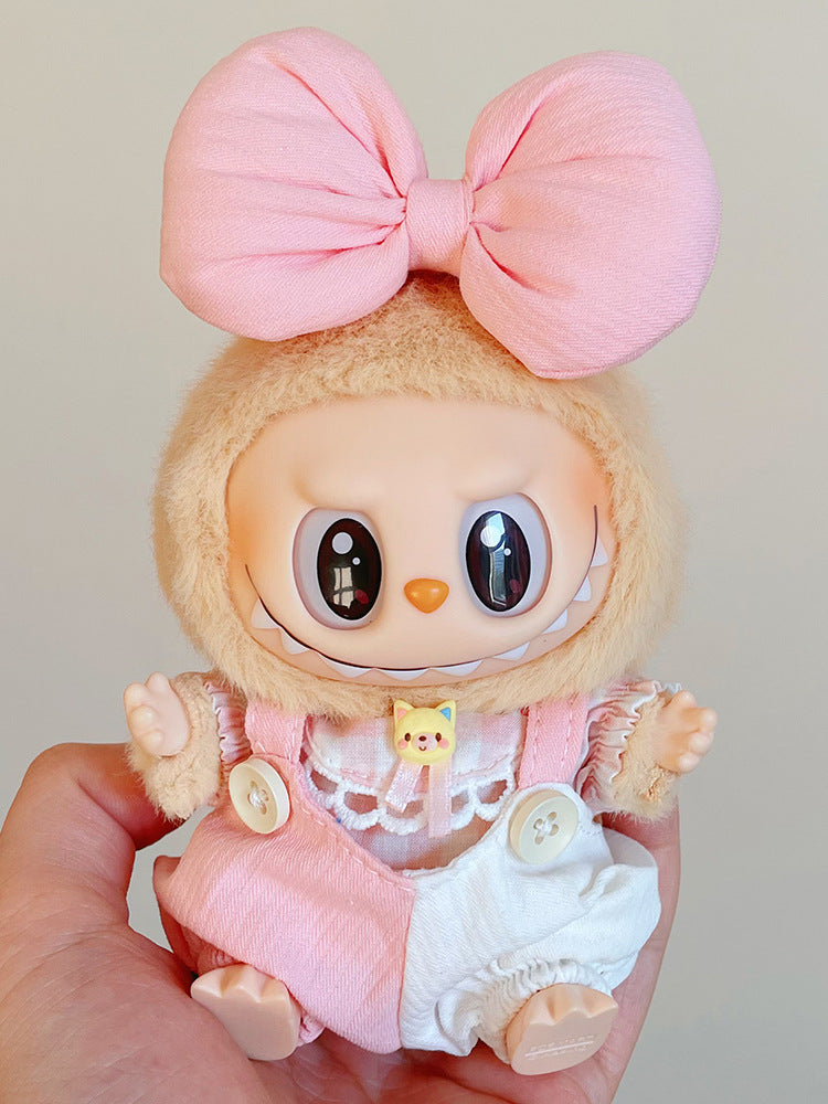 Labubu Doll Halloween Outfit - Pumpkin Clothes for Vinyl Doll
