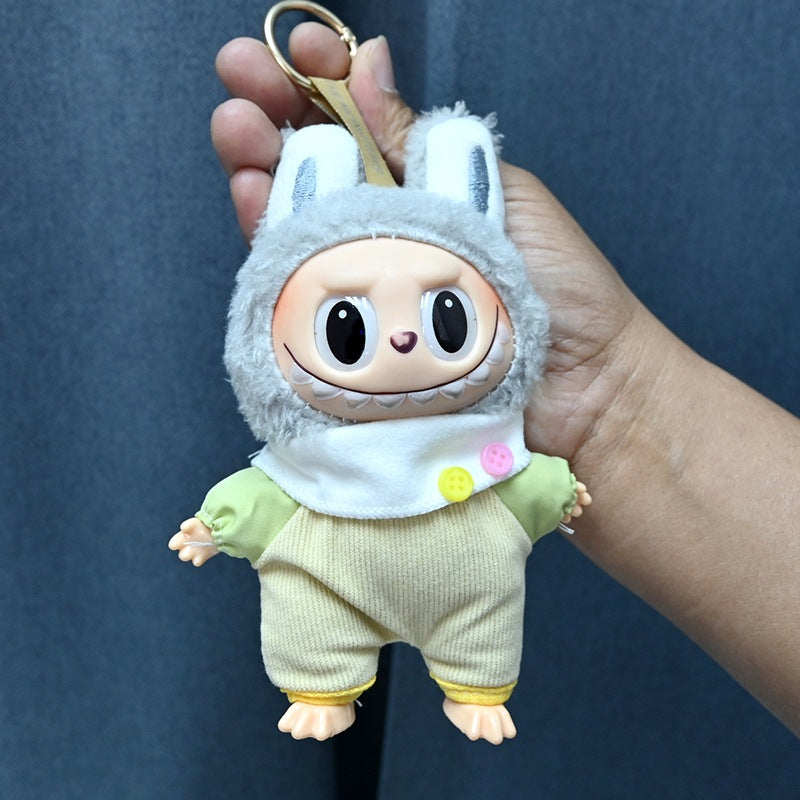 Only Clothes Labubu Doll Clothes 17cm Plush Vinyl Labubu Doll Party Replacement Suit M-116