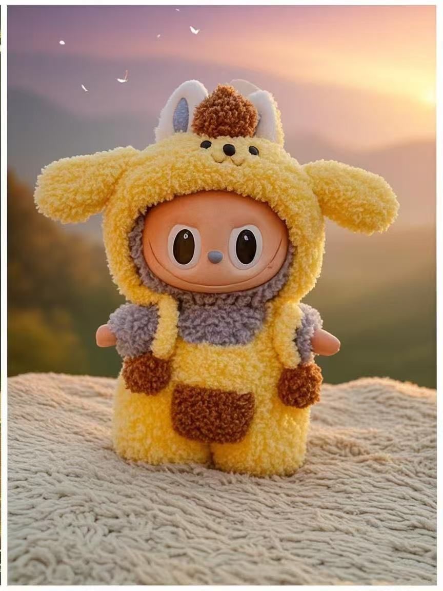 Labubu Doll Clothes 17cm Hand-Crocheted Outfits for 1st & 3rd Gen