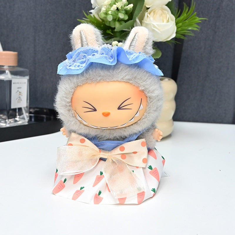 Only Clothes Labubu Doll Clothes 17cm Plush Vinyl Labubu Doll Party Replacement Suit M-116