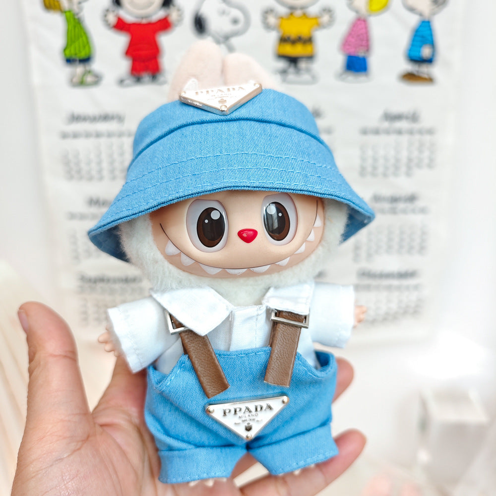 Labubu Doll Outfit Set - Trendy Clothes & Accessories for 17cm Vinyl Pendant