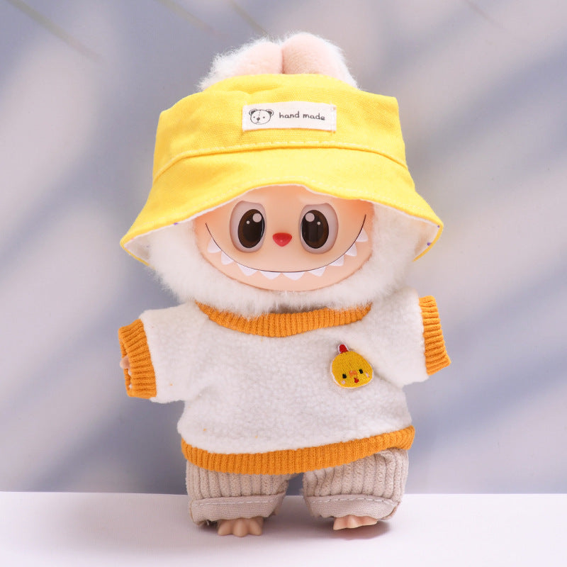 Labubu Doll Velvet T-Shirt & Pants Set for 1st & 2nd Gen Pendant