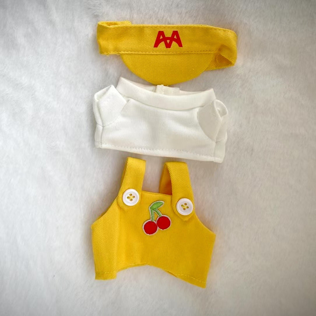Labubu Doll Clothes Set - 3-Piece Outfit & Canvas Shoes for 16cm Vinyl Doll