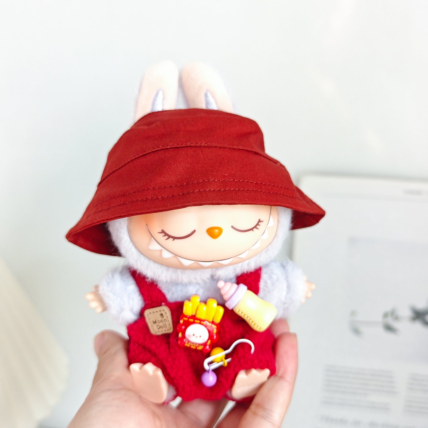 Labubu Doll Clothes & Accessories for 15-17cm Vinyl Dolls - Outfits, Hats, Shoes