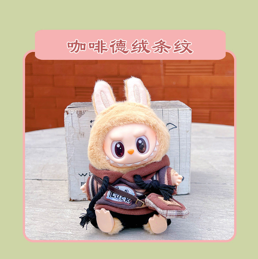 Labubu 15cm Sitting Doll Clothes - Macaron 2nd Gen Outfits