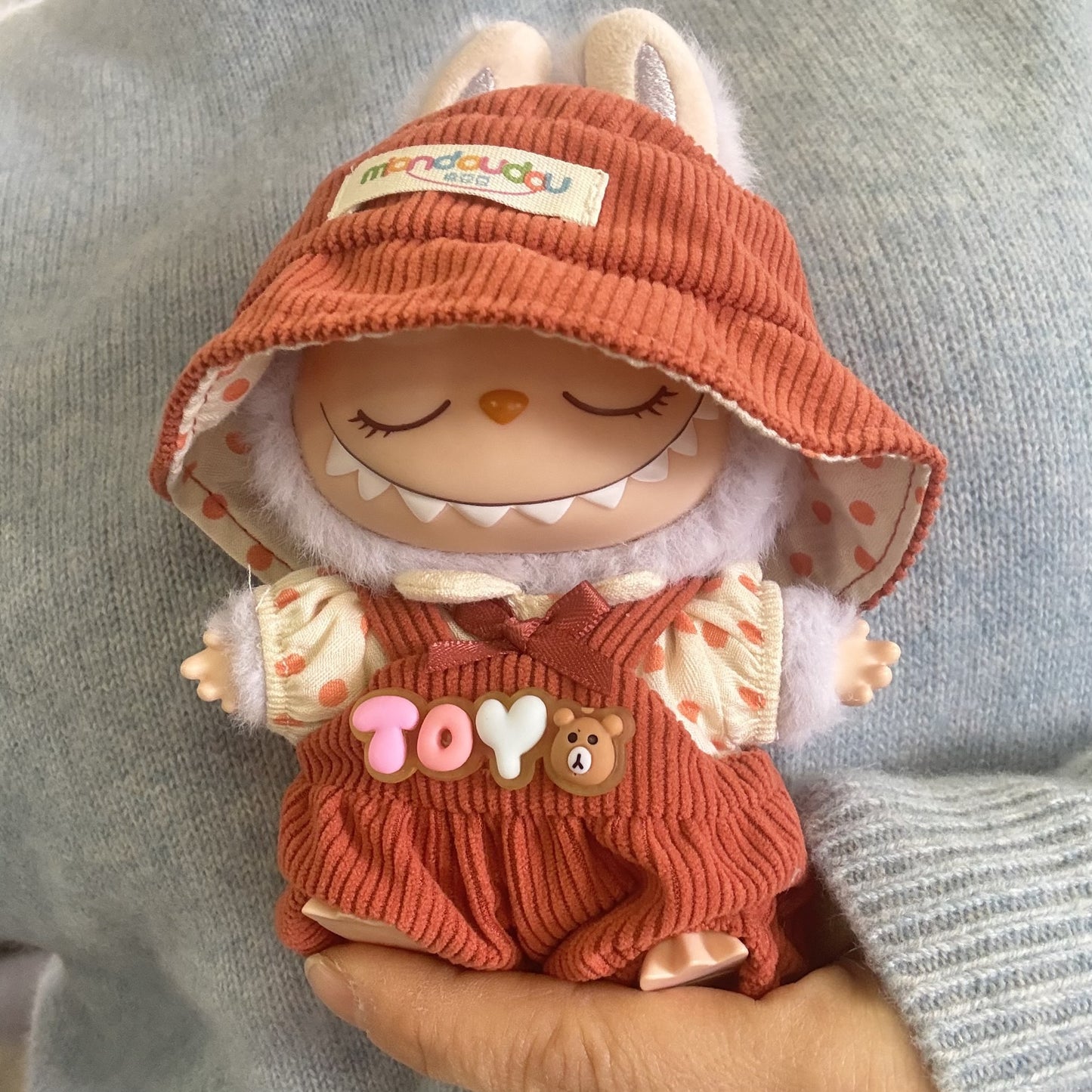 Pendant Rab cloth clothes wave dot 17CM doll doll clothes one or two generations LABUBU new for spring
